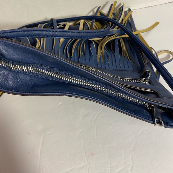 Blue Fringe Front Crossbody - Picture 4 of 10